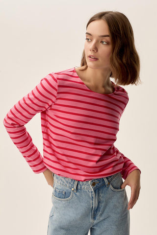 DES PETITS HAUTS - Filipette Sweat - Bubble/Tomate