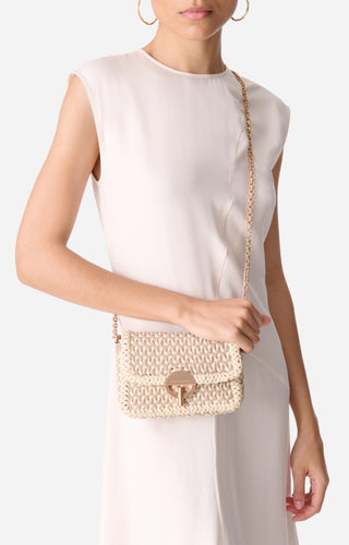 VANESSA BRUNO - Small Moon Bag - Beige/Ivory