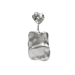 STINE A - Silver Reflection Earring - Silver