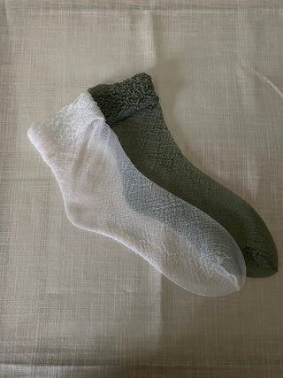Pico Copenhagen - Thin Shimmer Sock - Dusty Blue