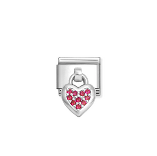 Nomination - Link CHARMS 925 sterling silver RED HEART