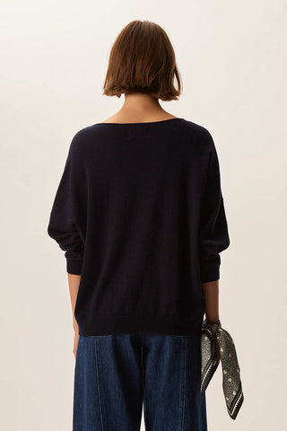 DES PETITS HAUTS - Aragone Sweater - Marine