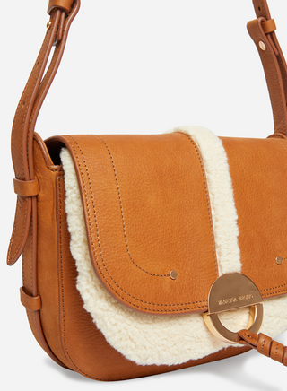 VANESSA BRUNO - Sac A Rabat Bag - Cognac