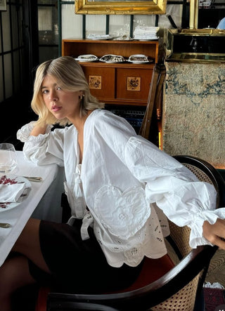 SISSEL EDELBO - Maibritt Organic Cotton Top - Ecru