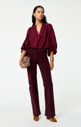 VANESSA BRUNO - Bell Blouse - Lie De Vin