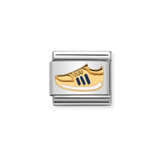 Nomination - Link DAILY LIFE enamel and 18k gold BLUE SNEAKERS SHOE