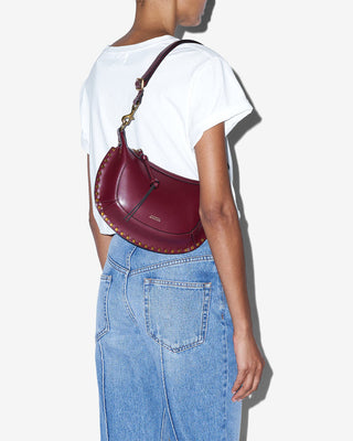 ISABEL MARANT ÈTOILE - Oskan Moon Shoulder Bag - Burgundy