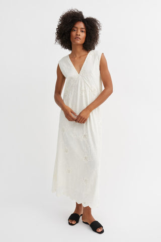 SKALL - Camellia Dress - Light Cream