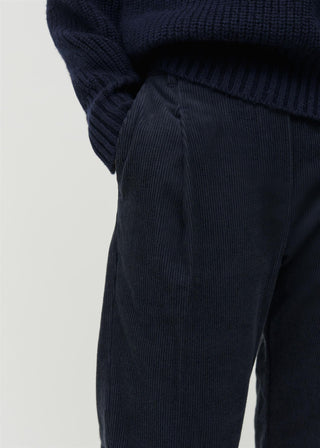 AIAYU - Billy Pant Corduroy - Black Navy