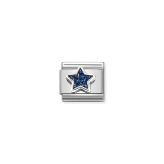 Nomination - Link SYMBOLS OX 925 Sterling silver BLUE STAR