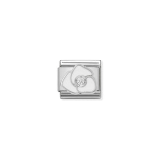 Nomination - Link SYMBOLS925 sterling silver WHITE rose