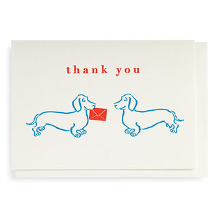 Archivist - Printed Card - Dachshund Thank You