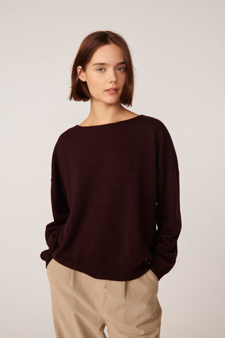 DES PETITS HAUTS - Aragone Sweater - Coffee
