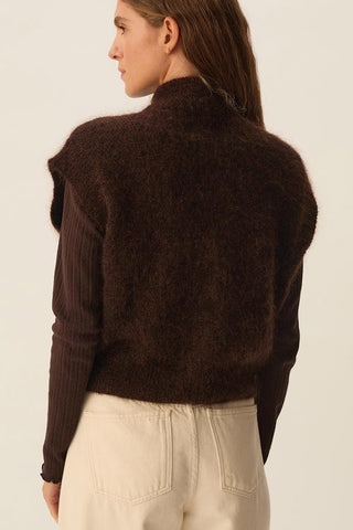 DES PETITS HAUTS - Alibou Cardigan - Coffee