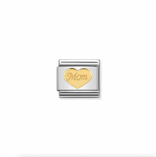 Nomination - Link SYMBOLS 18k gold MOM HEART