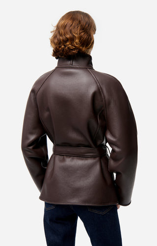 VANESSA BRUNO - Fur Jacket - Brown