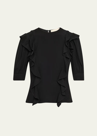 ULLA JOHNSON - Carmen Blouse - Noir