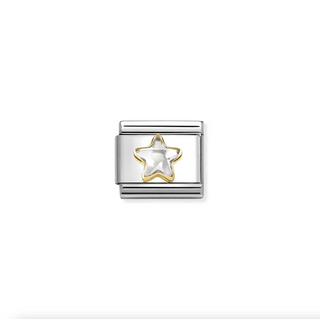 Nomination - Link Cold & Zirconia STAR GOLD & WHITE