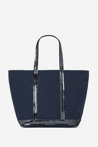 VANESSA BRUNO - Linen Cabas Tote L - Pyrite