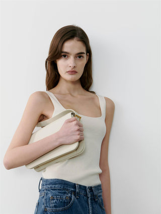 THE CURATED - The Silk Tank - White