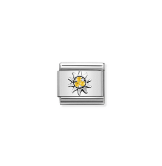 Nomination - Link SYMBOLS 925 sterling silver SUN WITH YELLOW