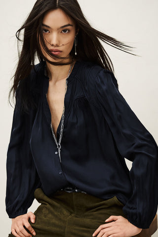 BA&SH - Cesira Shirt - Encre