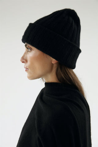 ALMADA LABEL - Roe Cashmere Beanie - Black