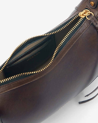 ISABEL MARANT ÈTOILE - Oskan Moon Shoulder Bag - Chocolate