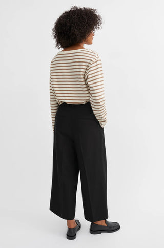 SKALL - Loui Oversized Blouse - Light Brown/White Stripe