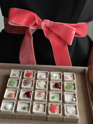 Pico Copenhagen - French Heart Pendant - Blue Silver