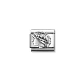 Nomination - Link ZODIAC zirc and 925 sterling silver VIRGO