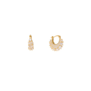 Pico Copenhagen - Zahara Crystal Hoops - Clear