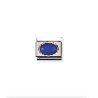 Nomination - Link Oval Stone 18k Gold LAPIS LAZULI