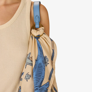 INOUI - Leather Belt Handle - Light Blue