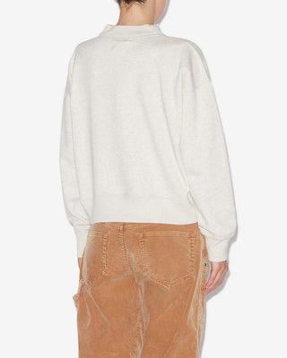 ISABEL MARANT ÈTOILE - Moby Sweat Shirt - Ecru/Camel