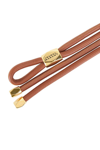 ISABEL MARANT ÈTOILE - Silvia Belt - Cognac/Gold