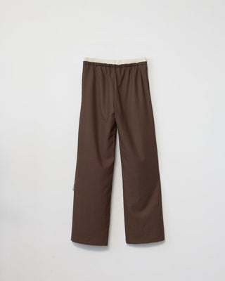 AF Agger - Tropical Wool Tracksuit Pant - Brown