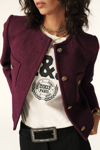 BA&SH - Meredith Jacket - Bordeaux