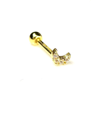 Rose Marie Paris - Piercing Argent Lune CZ (1 piece)