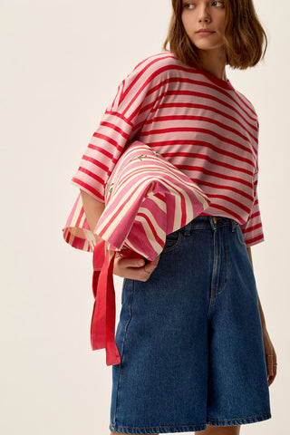 DES PETITS HAUTS - Josy Tee-Shirt - Bubble/Tomate