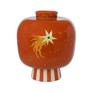 All The Luck in the World - Vase With Stripes and Symbols
