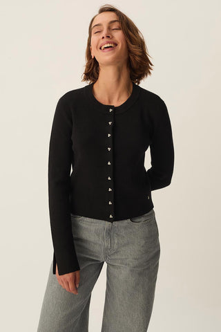 DES PETITS HAUTS - Clark Cardigan - Noir