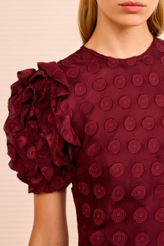 ULLA JOHNSON - Opal Top - Claret