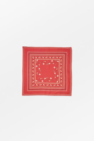 SKALL - Skall Floral Scarf 55x55 - Red
