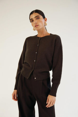 ALMADA LABEL - Coco Cardigan - Chocolate