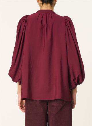 VANESSA BRUNO - Bell Blouse - Lie De Vin