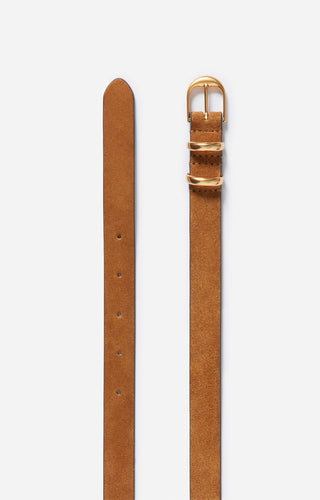 VANESSA BRUNO - Leather Belt 20mm - Caramel