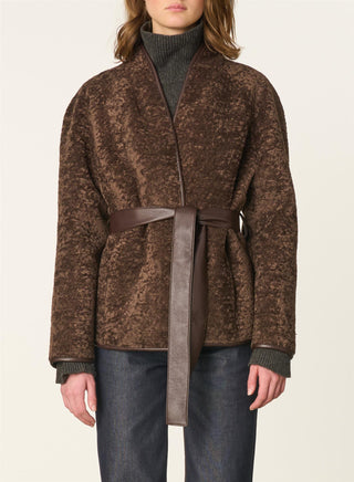 VANESSA BRUNO - Fur Jacket - Brown (pre-order)