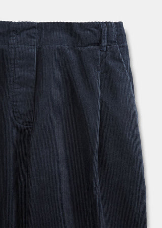 AIAYU - Billy Pant Corduroy - Black Navy