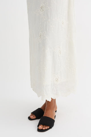 SKALL - Camellia Dress - Light Cream